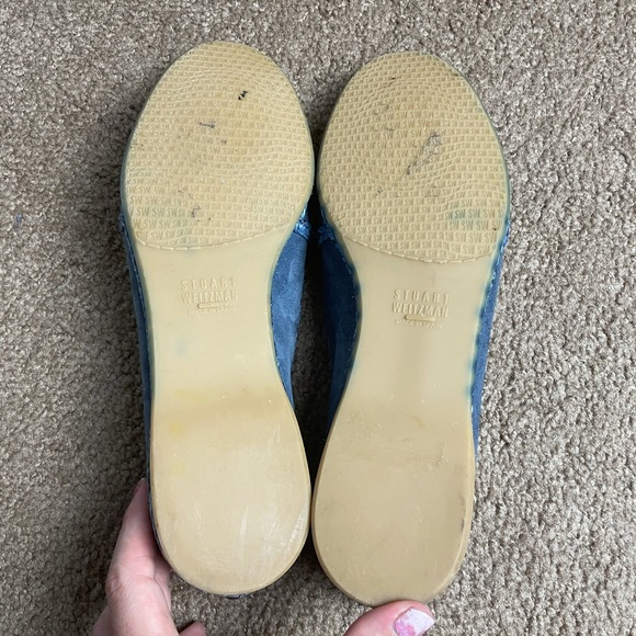 Stuart Weitzman Tipadrille Blue Jean Flats Size 7M - Picture 8 of 13